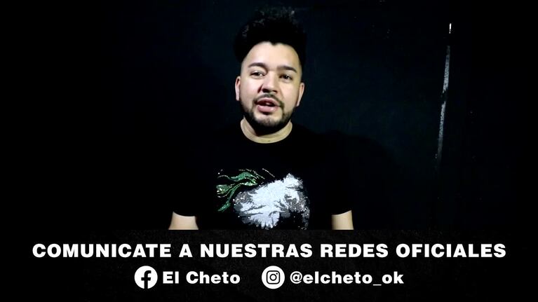 El Cheto ofrece trabajo en su staff