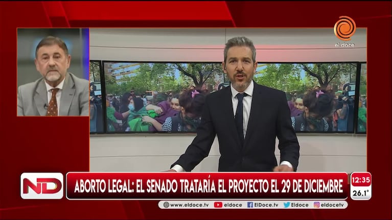 Aborto: el Senado votaría antes de fin de año y Caserio confía en que será ley