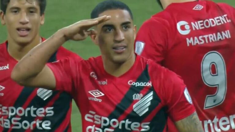 El gol de Christian y el 2 a 1 de Atlético Paranaense ante Belgrano
