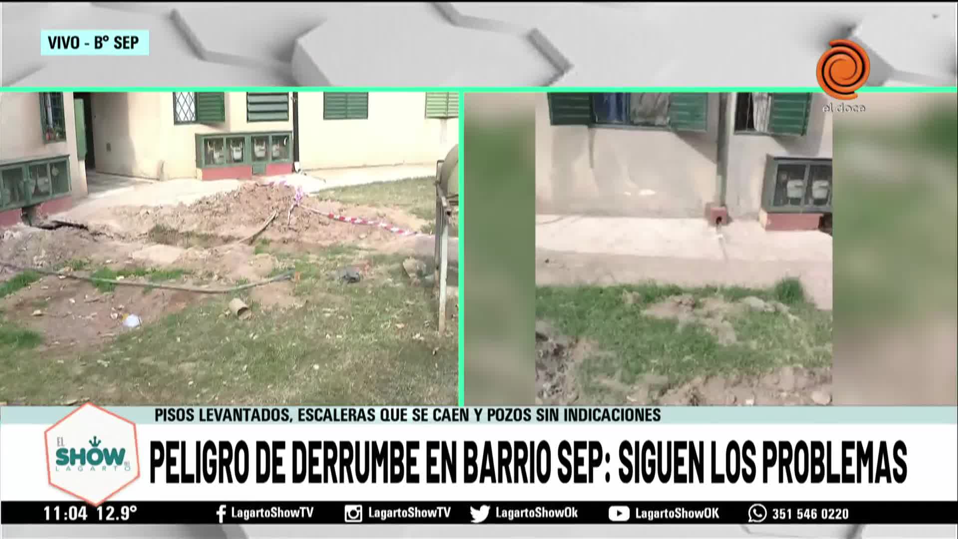 Drama en barrio SEP: vecinos temen derrumbes 