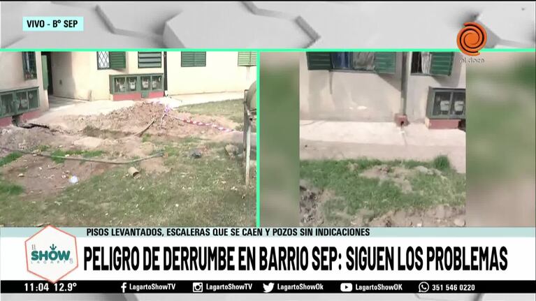 Drama en barrio SEP: vecinos temen derrumbes