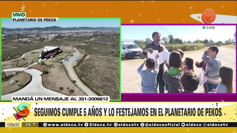 Fedddy Bustos mostró los dibujos de los niños sobre "El planeta Seguimos"