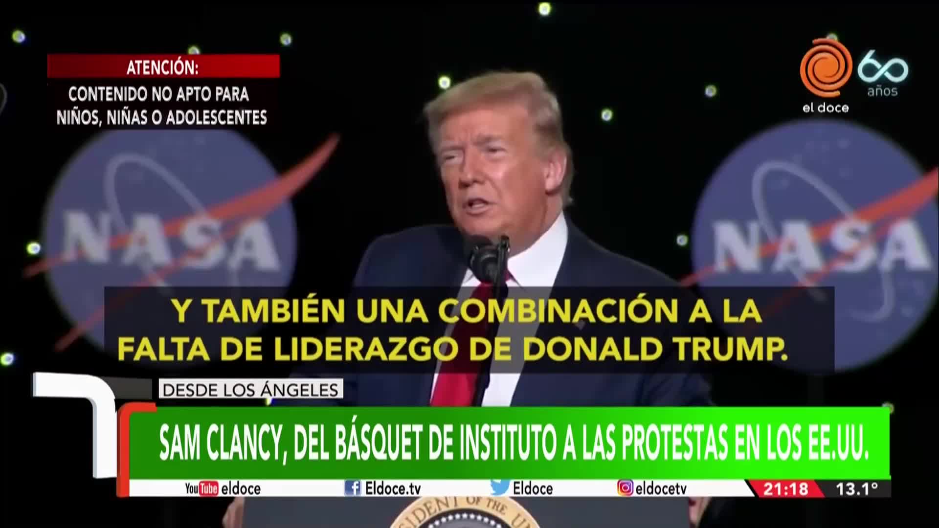 Clancy, el basquetbolista de Instituto que se sumó a las protestas en Estados Unidos