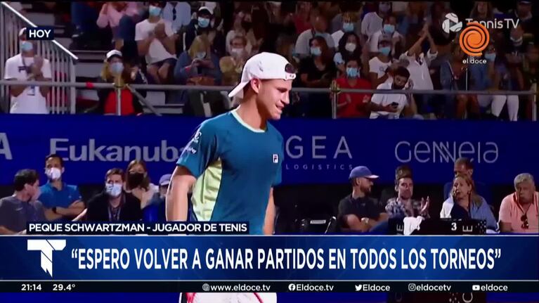 La palabra del Peque Schwartzman, el favorito del Córdoba Open