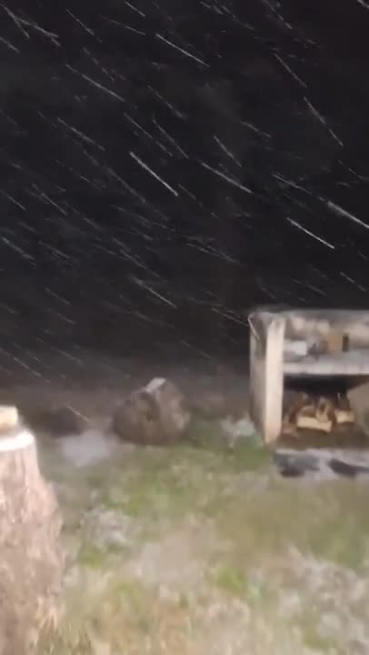 Madrugada de nieve en Alpa Corral y el sur de Córdoba
