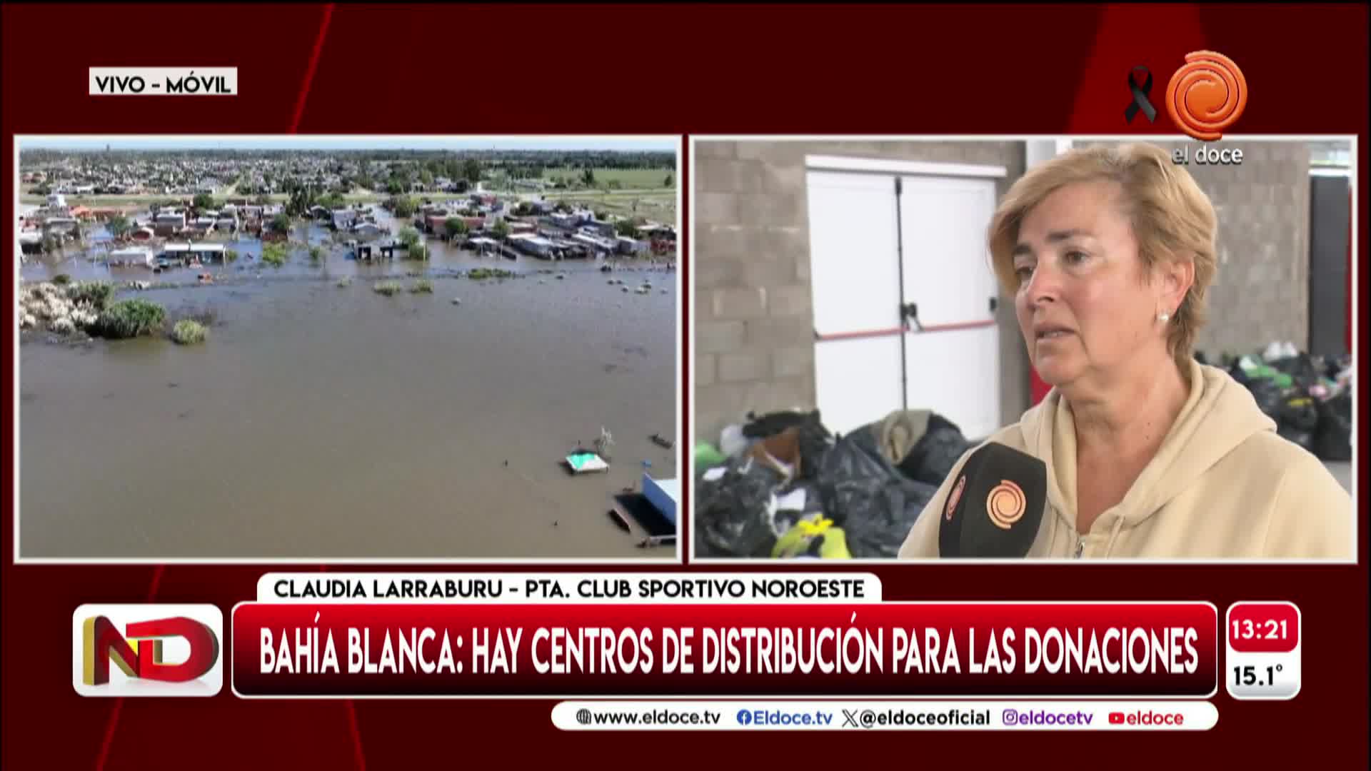 Un club recibe y distribuye donaciones en Bahía Blanca 