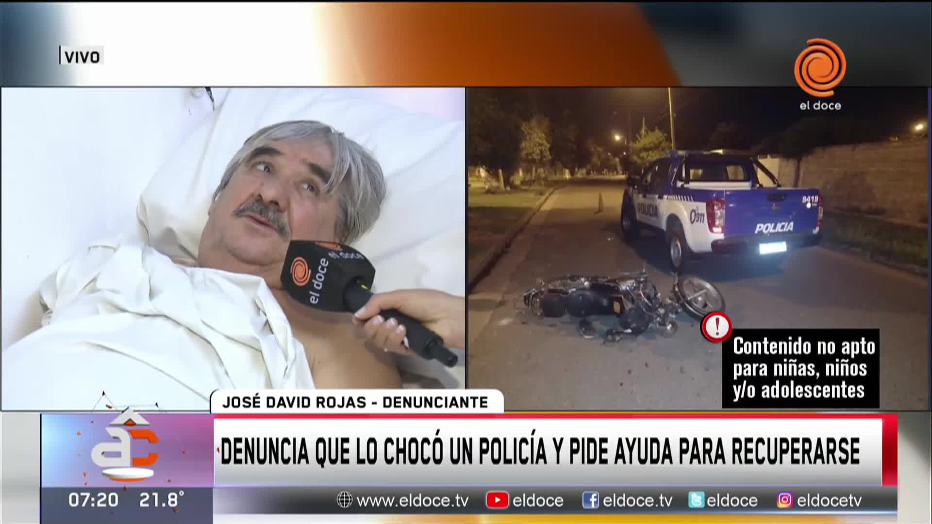 Un jubilado denuncia que un policía lo atropelló y le robó