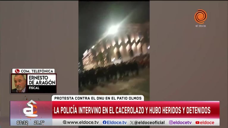 Cacerolazo: el fiscal dijo que los manifestantes "incitaron a bloquear" la calle