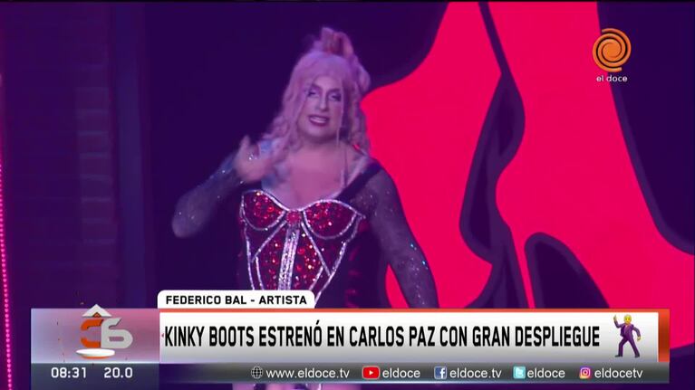 Kinky Boots estrenó en Carlos Paz y fue un éxito