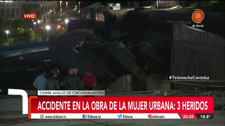 Cómo fue el derrumbe en la obra de la Mujer Urbana