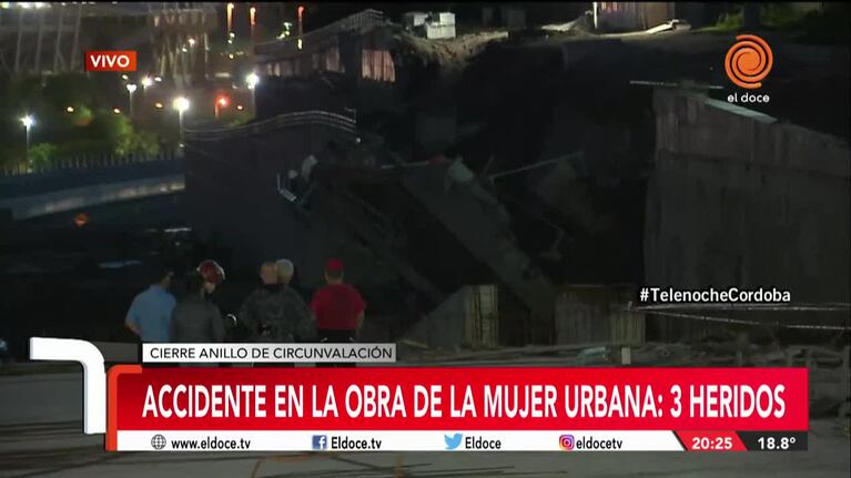 Cómo fue el derrumbe en la obra de la Mujer Urbana