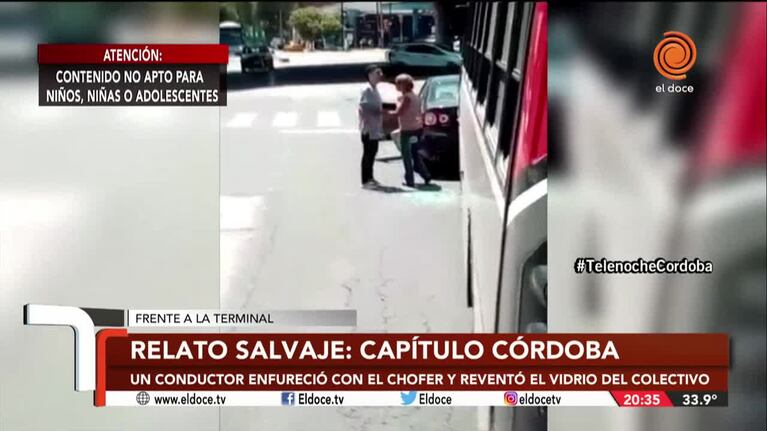 Así vio el testigo la furia de un conductor contra el colectivo