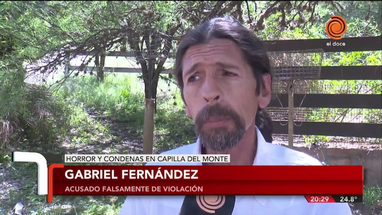 Gabriel Fernández habló tras la condena en Capilla del Monte