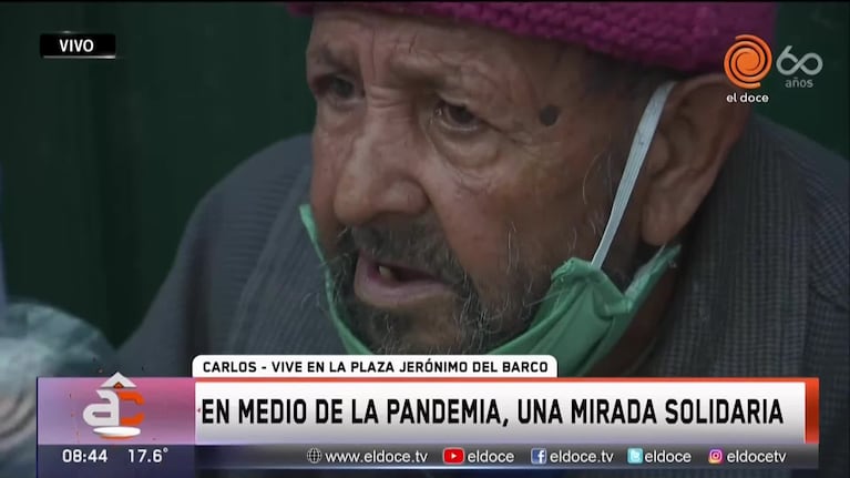 Vive en la calle y en su cumpleaños 70 pide ayuda