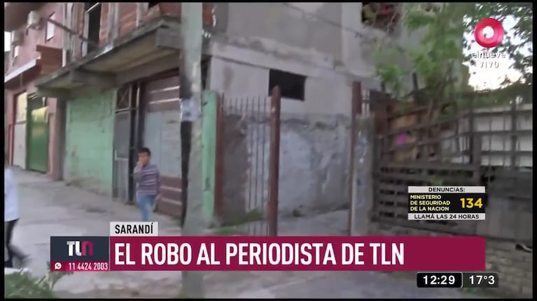 Le robaron a un periodista en vivo