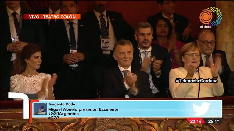 Macri se emocionó en la imponente gala del Teatro Colón