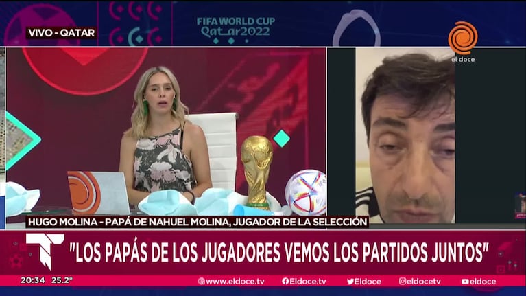 El papá de Nahuel Molina tras el partido Argentina-Polonia
