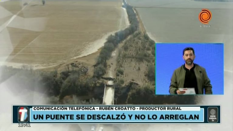 Reclamo por un puente intransitable en Córdoba