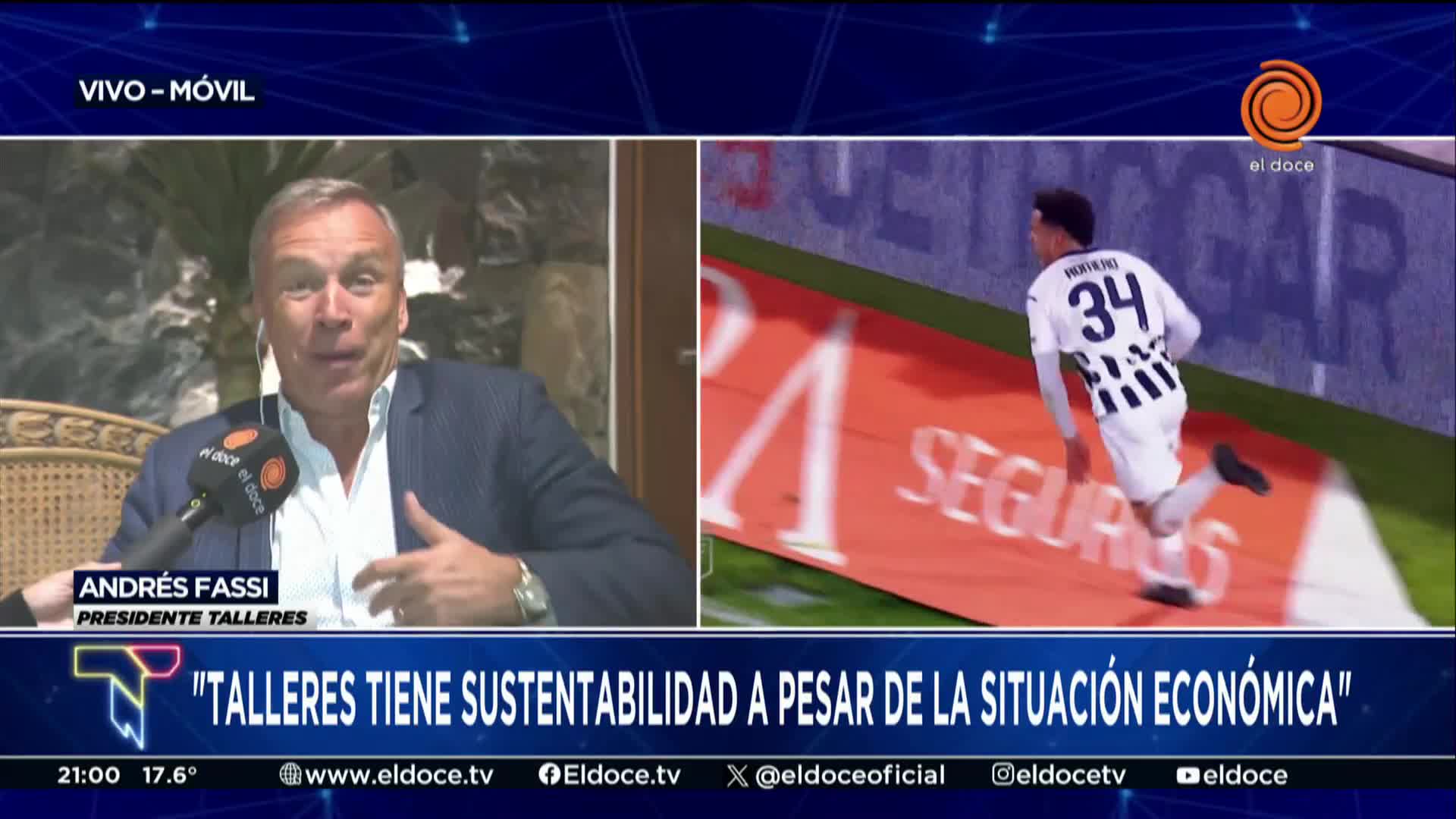 Fassi en Telenoche: la gestión en medio de la crisis y el futuro del fútbol