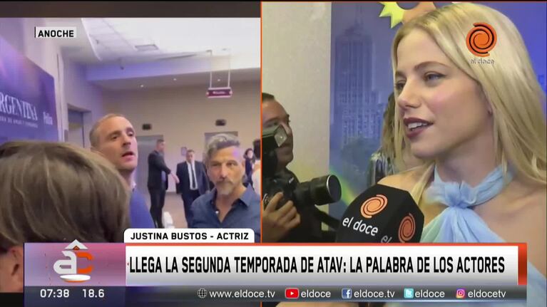 Los protagonistas de ATAV 2 anticiparon el estreno en El Doce