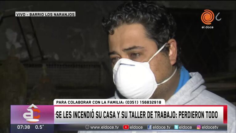 Se les incendió su casa y taller: perdieron todo y necesitan ayuda