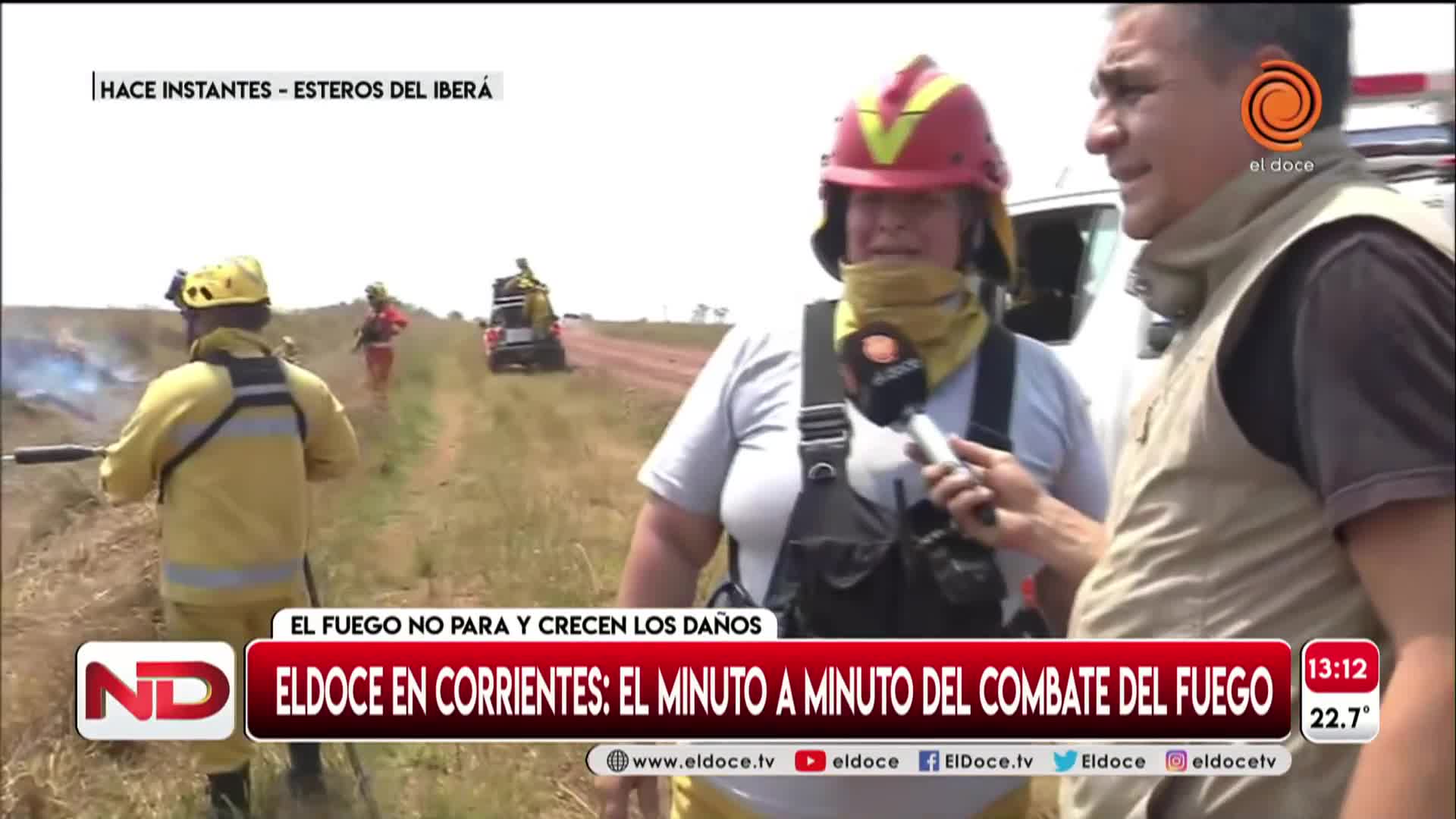 Bomberos cordobeses protegen la reserva Esteros del Iberá