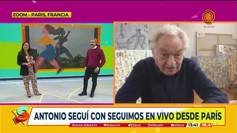 Antonio Seguí hizo un repaso por sus obras