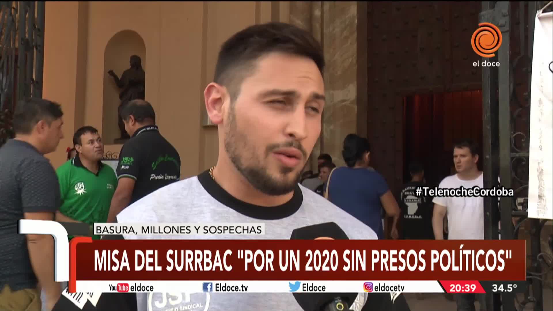 El Surrbac pidió "por un 2020 sin presos políticos"