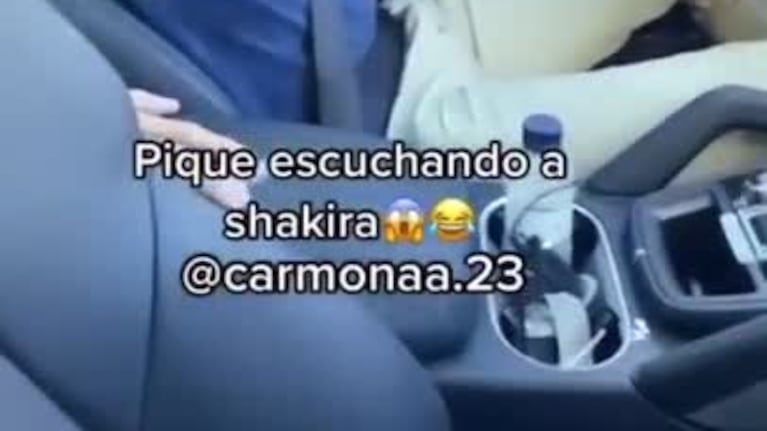 Filmaron a Piqué escuchando un tema de Shakira