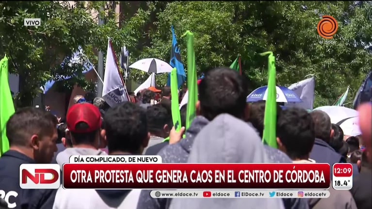 El centro, un caos: la CGT se movilizó en Córdoba