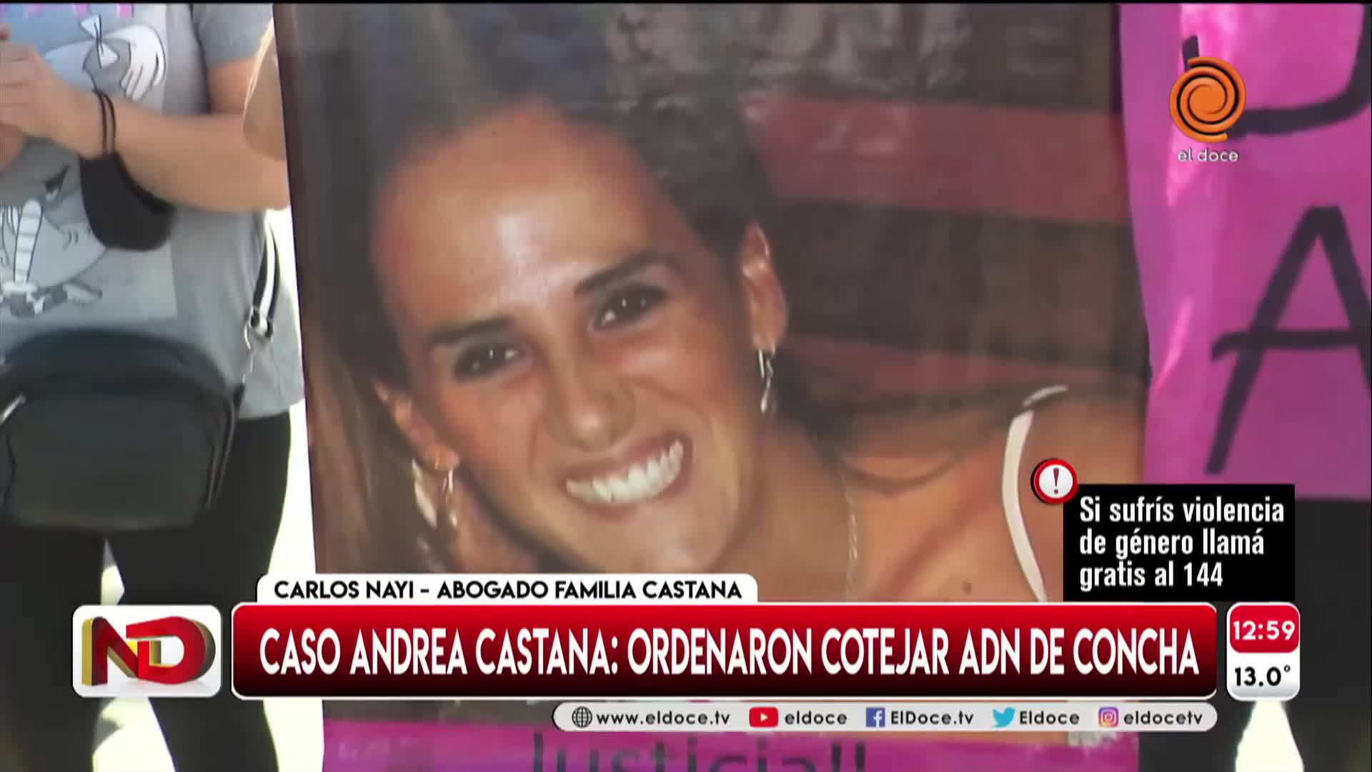 Investigan el posible vínculo de Diego Concha con el crimen de Andrea Castana