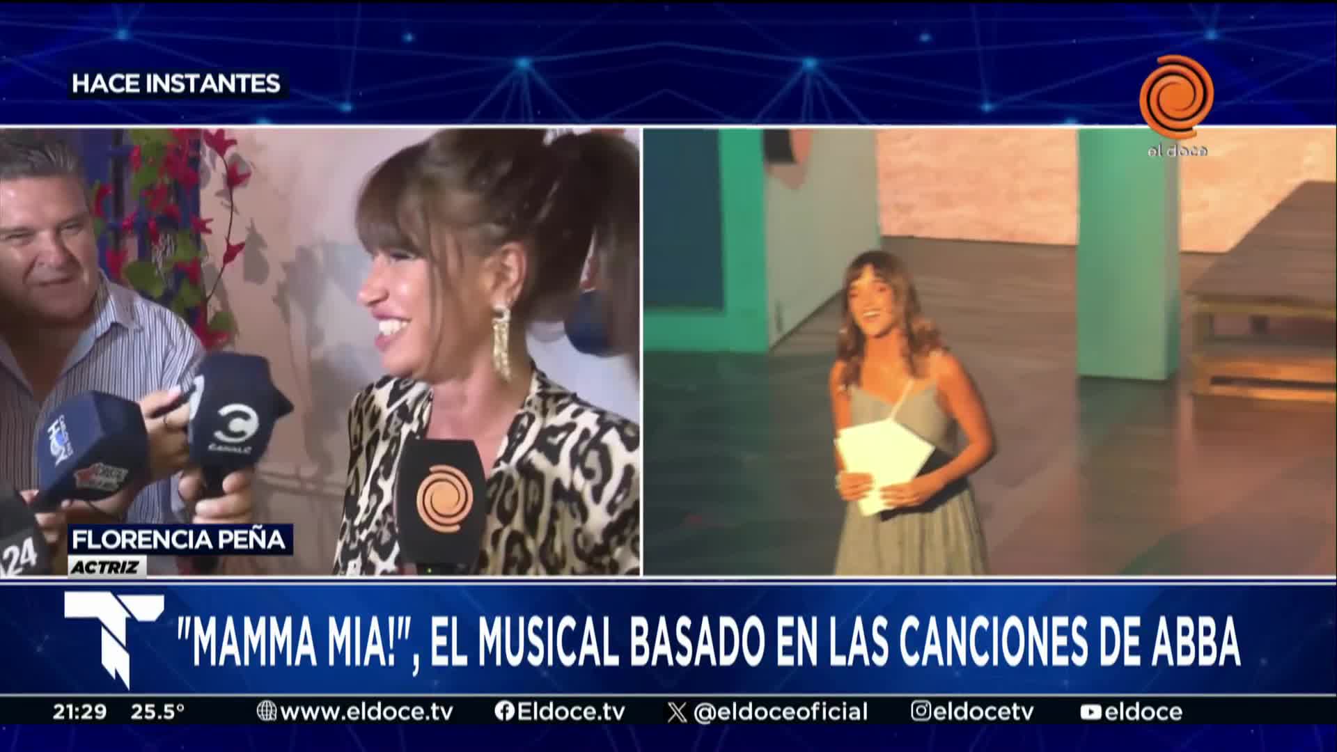 Florencia Peña y el éxito de Mamma Mía