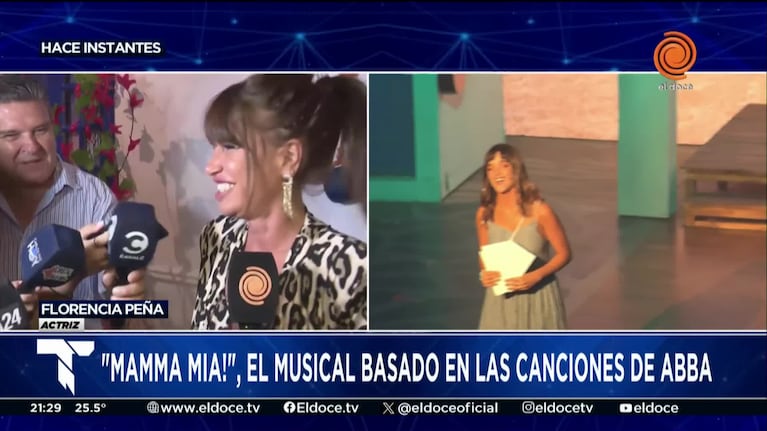 Florencia Peña y el éxito de Mamma Mía