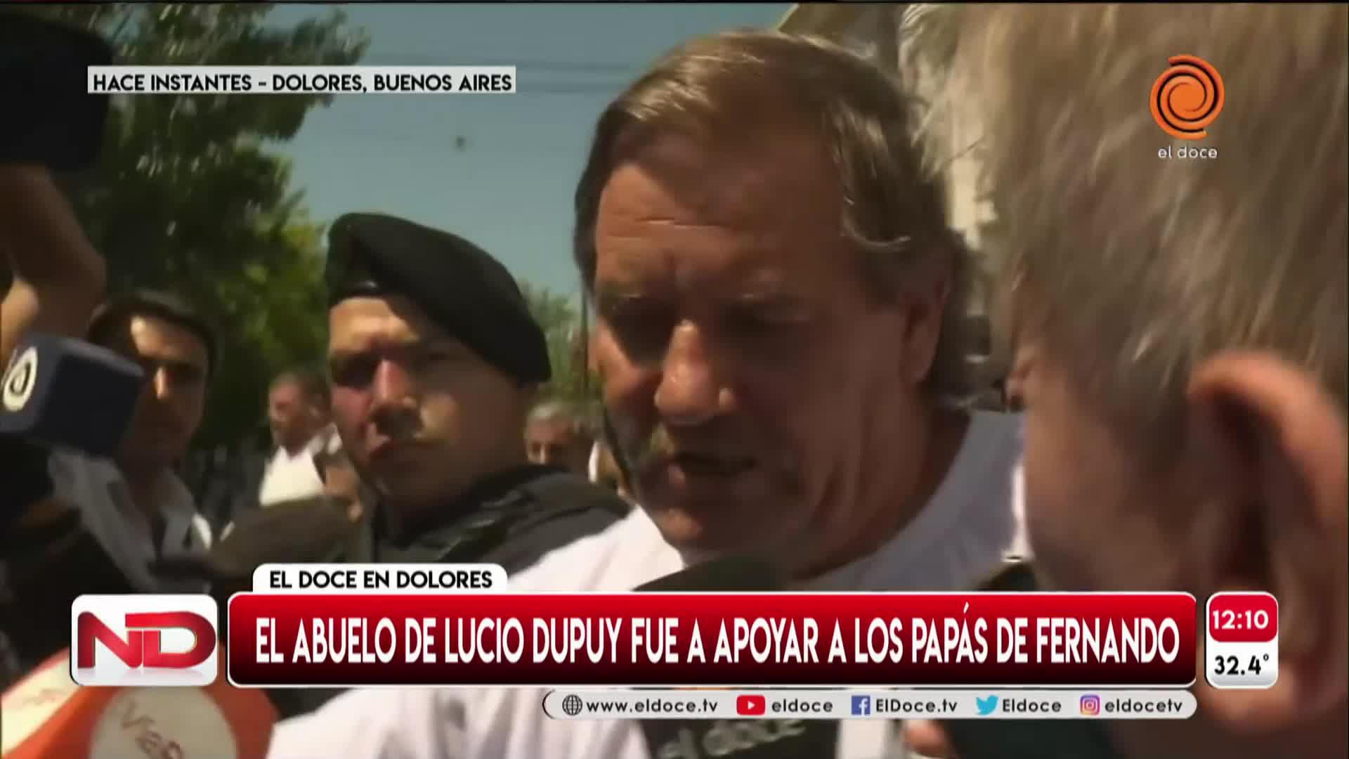 El abuelo de Lucio Dupuy en la sentencia a los rugbiers