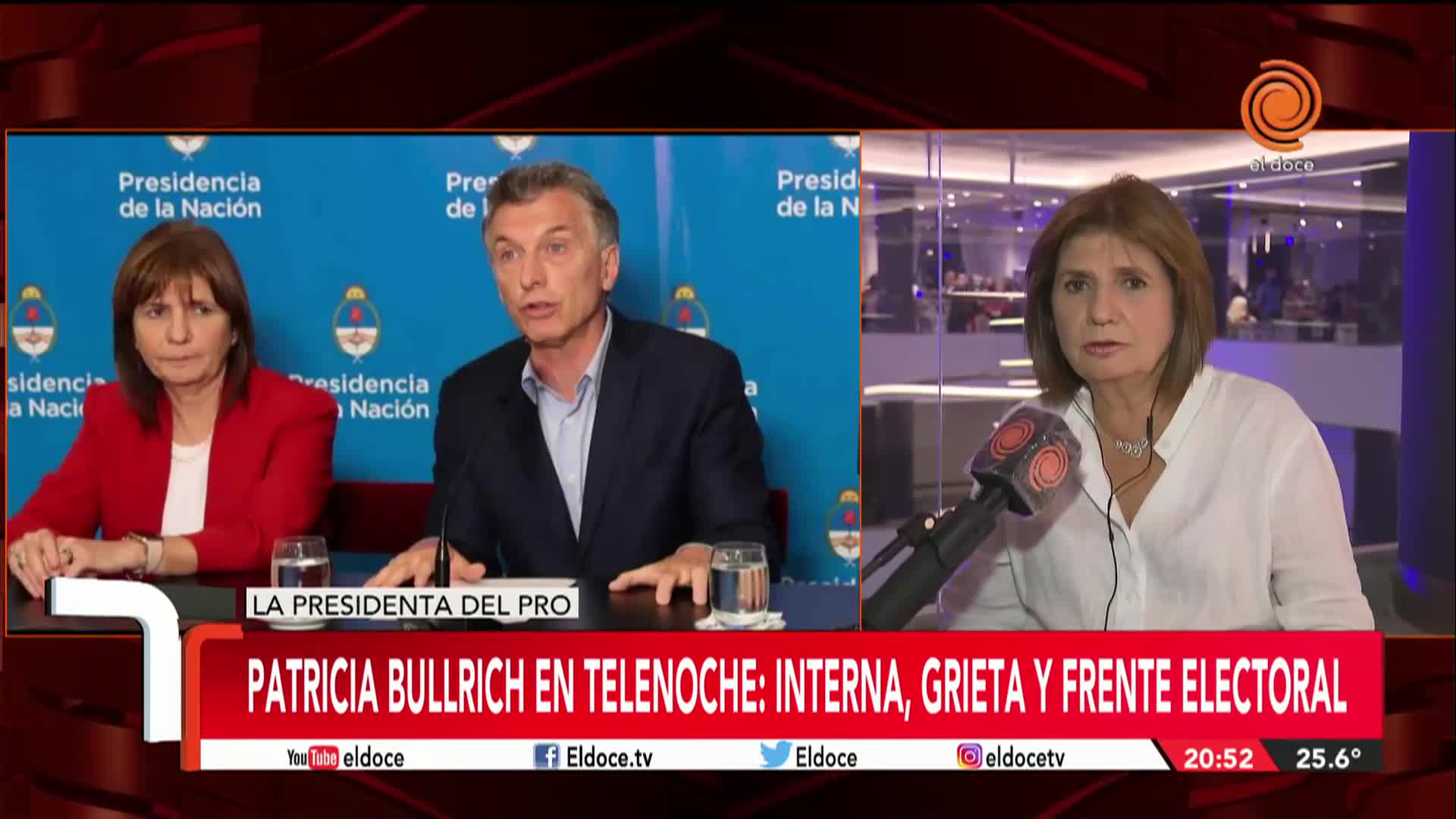 Patricia Bullrich dijo que Macri no quiere ser candidato