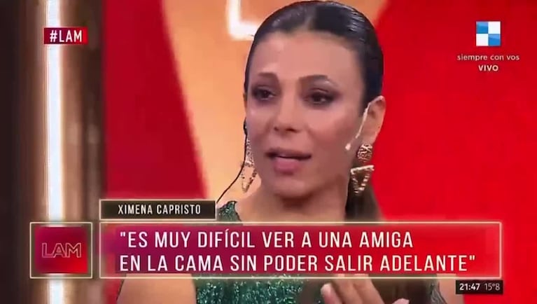 El llanto de Ximena Capristo al hablar de Silvina Luna