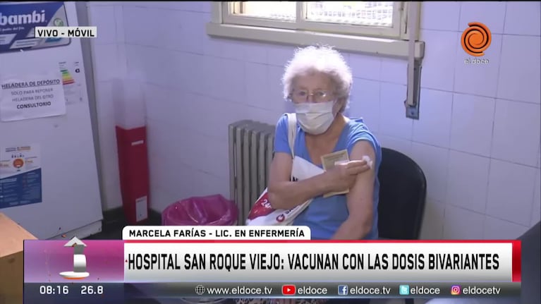 Ya aplican vacunas bivalentes en el Hospital San Roque