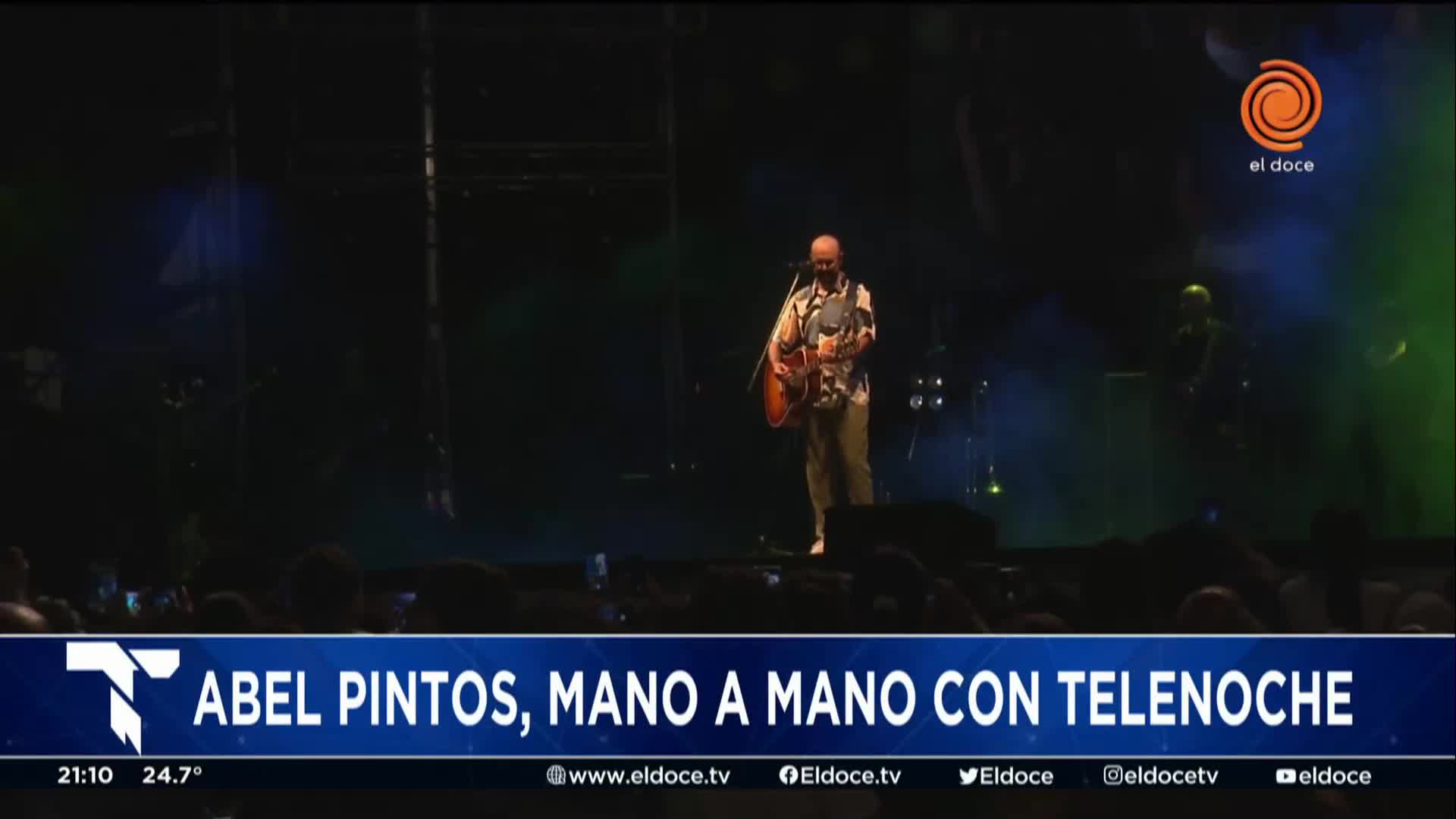 Abel Pintos y su costado reflexivo en el mano a mano con Telenoche