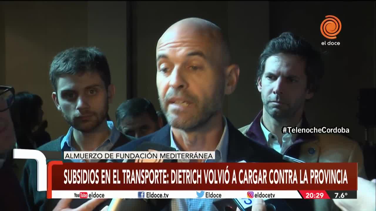 Subsidios en el transporte urbano: la Nación apuntó contra la Provincia