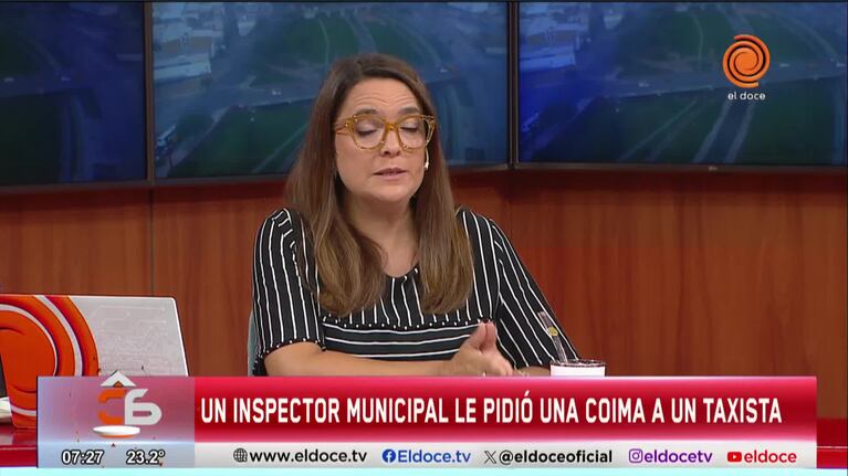 Taxista filmó a un inspector municipal recibiendo una coima