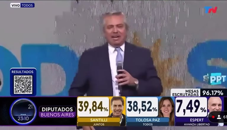 Alberto Fernández pidió celebrar "el triunfo" electoral