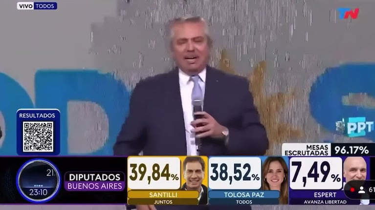 Alberto Fernández pidió celebrar "el triunfo" electoral