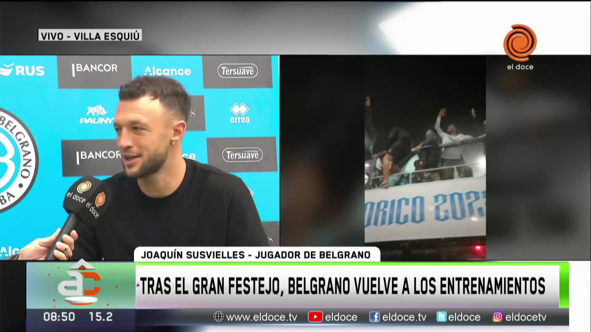 Susvielles, el autor del gol que coronó a Belgrano como campeón