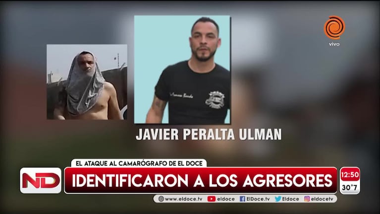 Identificaron a dos hombres que agredieron al camarógrafo de El Doce