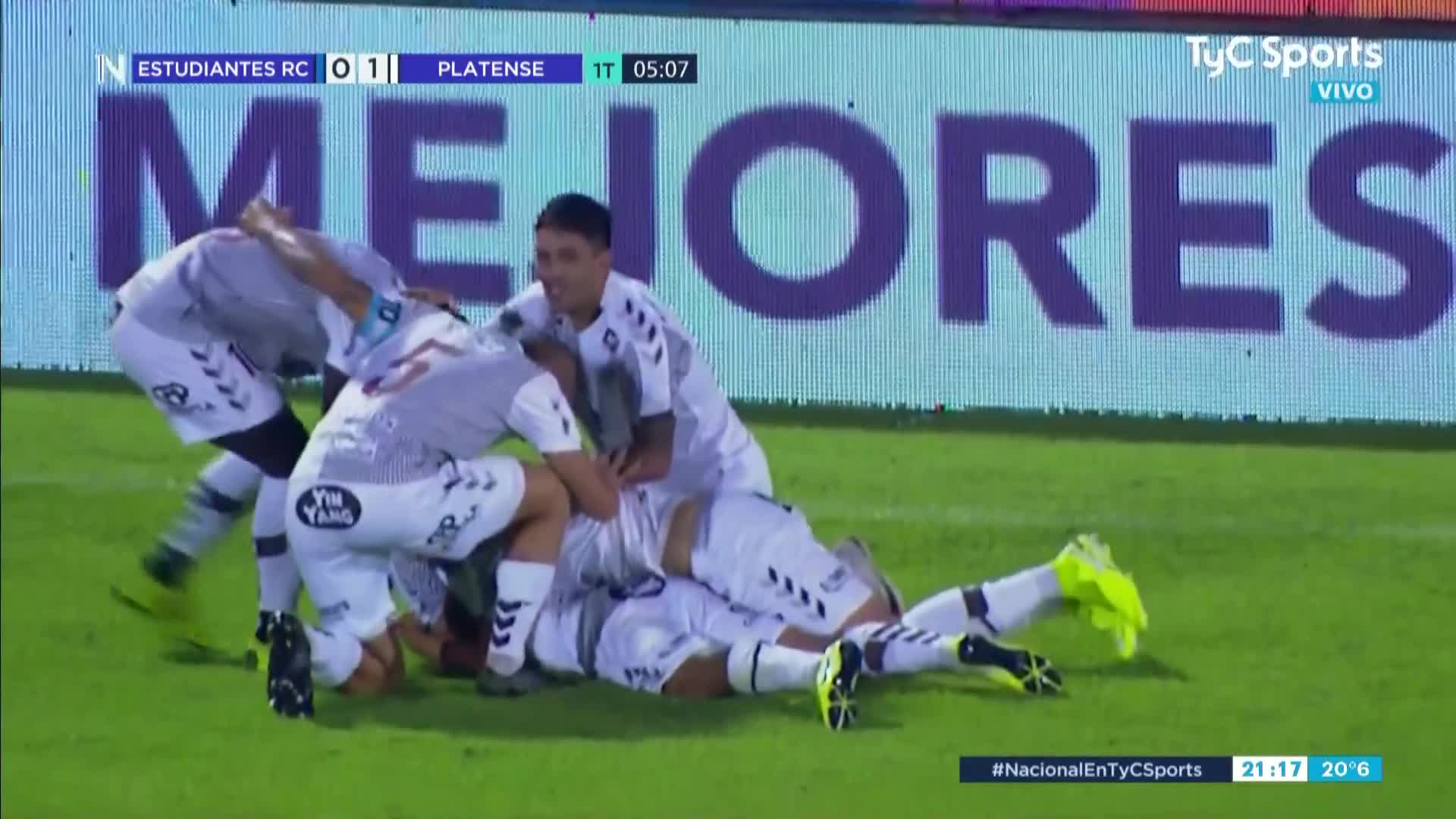 Platense rompió el cero y le gana a Estudiantes (RC)