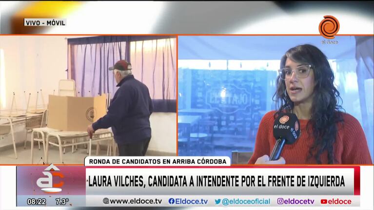 Laura Vilches, candidata a intendenta: "Somos una lista de trabajadores"