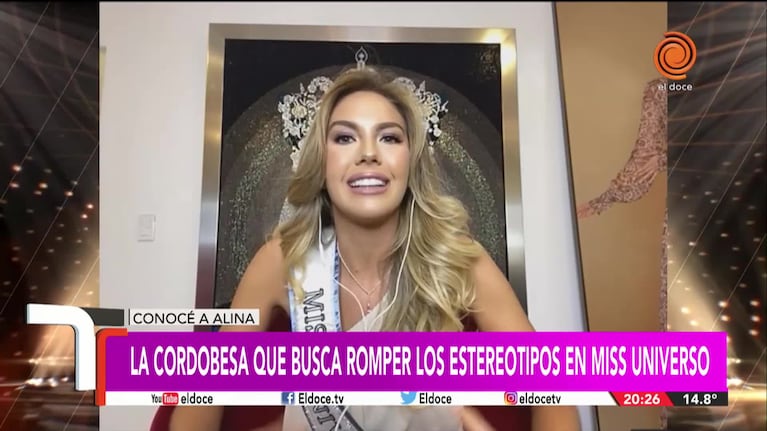 La historia de Alina, la cordobesa que busca romper los estereotipos en Miss Universo