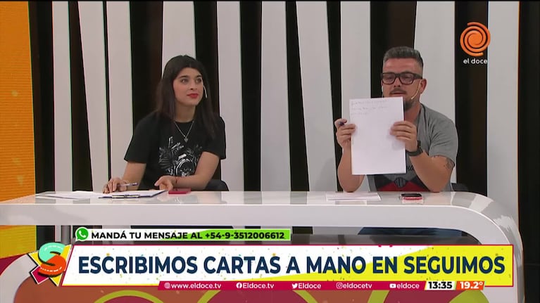 Las cartas escritas a mano por el equipo de Seguimos