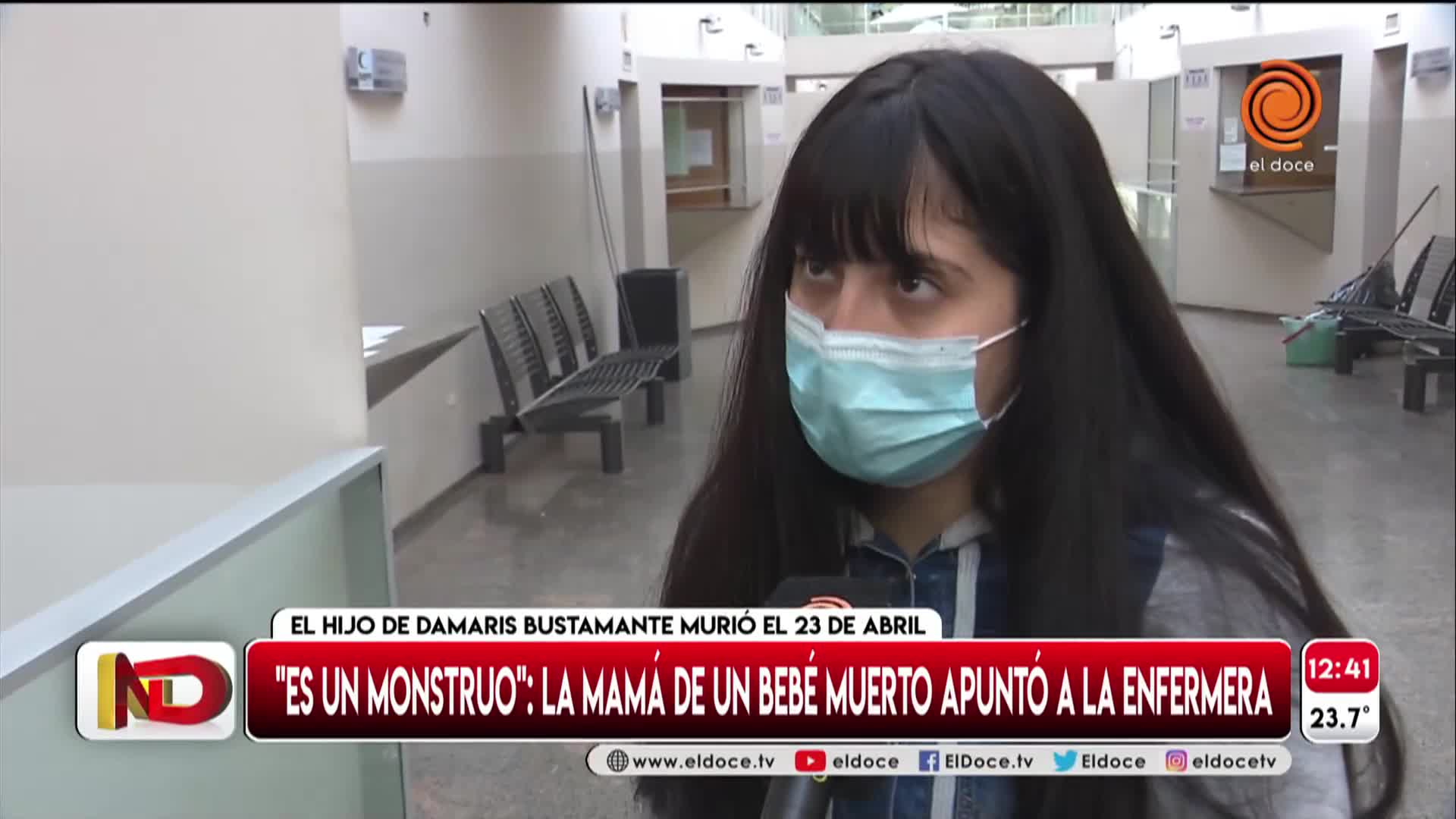 La mamá de un bebé muerto denunció a la enfermera por maltrato