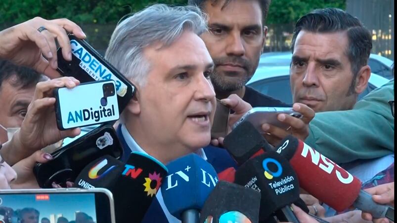 Llaryora tras la reunión con Santilli